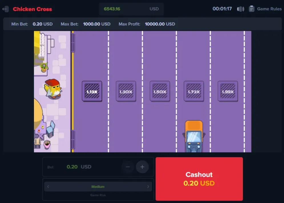 Chicken Cross Game